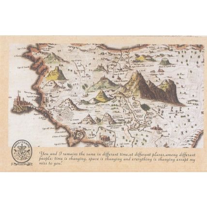 Rome Italy Roman History Geography Map History Time Proverb Postcard