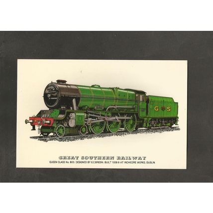 Great Southern Railway Queen class No. 800 Locomotive Postcard