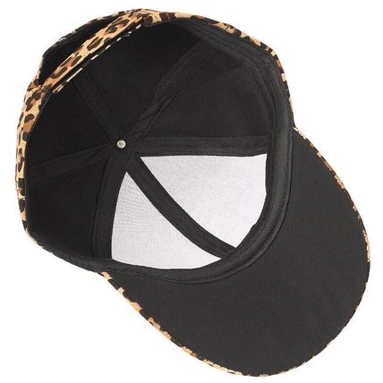 Baseball Cap Leopard Print Trucker Hats Mens Womens Strapback Hat Adjustable