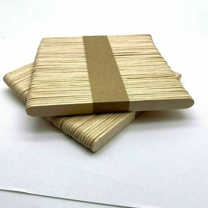 Natural Wooden Lolly Sticks Grade A 114x10x2mm Crafty Craft Genuine Art Model UK