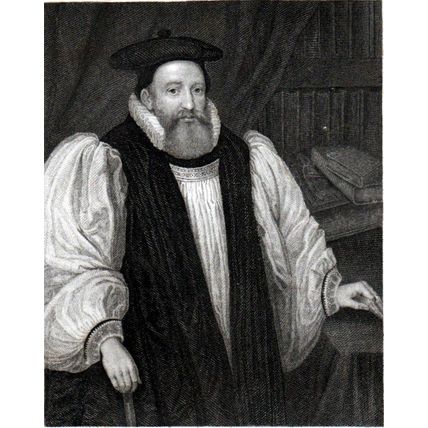 GEORGE ABBOT, ARCHBISHOP OF CANTERBURY 1832 William Henry Mote ANTIQUE ENGRAVING