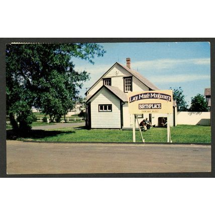 Lucy Maud Montgomery Birthplace Clifton Corner PEI Canada Chrome Postcard