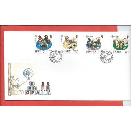 Jersey stamps. 1989 Europa Children's Toys FDC (F393)