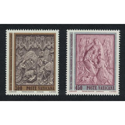 Vatican Christmas 1982 2v 1982 MNH SG#791-792 Sc#713-714