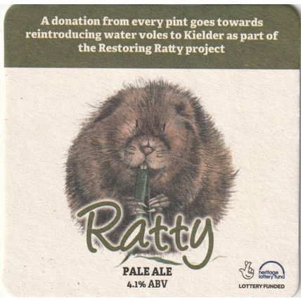 BEER MAT - FIRST & LAST BREWERY - RATTY PALE ALE - (Cat 001) - (2019)