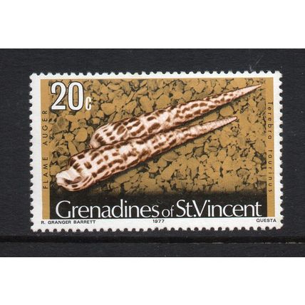 Grenadines of St. Vincent - 1977 - 20c Shells & Molluscs (Dated 1977) MNH