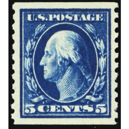 447, Mint XF LH 5¢ Coil - Very Fresh Stamp! - Stuart Katz