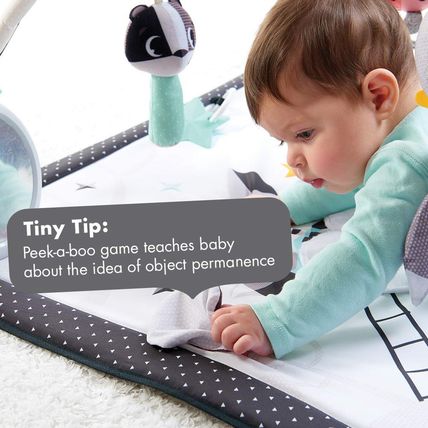 Tiny Love Baby Tummy Time Play Mat, Gymini Deluxe Baby Play Mats for Floor, Magi