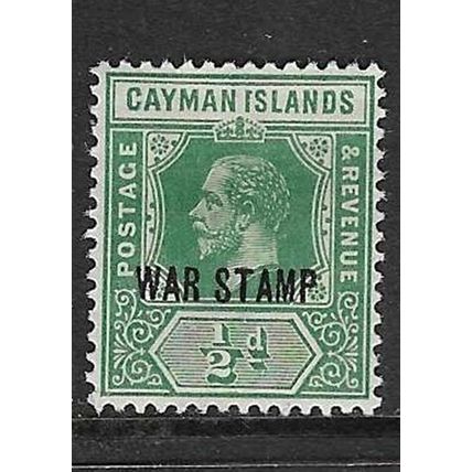 CAYMAN ISLANDS 1919-20 WAR STAMP O/P ON ½d MINT SG57