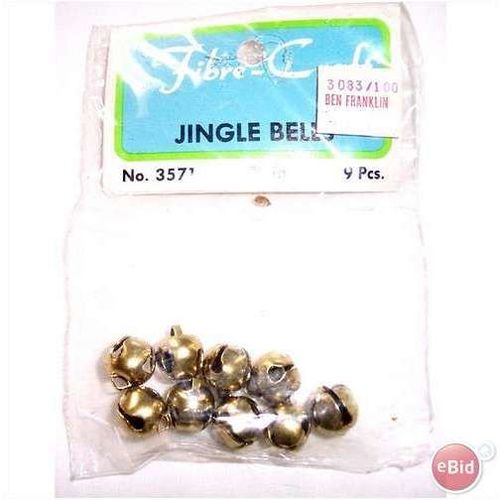 Bag of 9 "Jingle Bells" - 3/8" - Fibre-Craft #3571