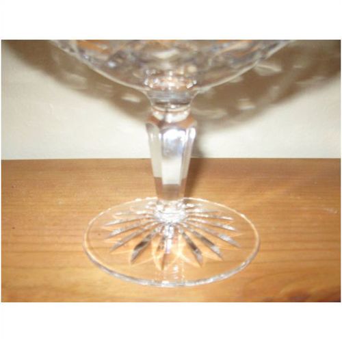 5" High Crystal Glass Compote Stemmed Dish