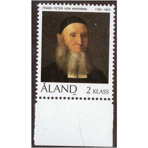 ALAND 1992 BIRTH BICENTENARY REV FRANS PETER VON KNORRING SG54 MINT NEVER HINGED
