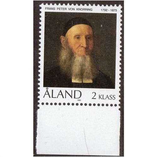 ALAND 1992 BIRTH BICENTENARY REV FRANS PETER VON KNORRING SG54 MINT NEVER HINGED