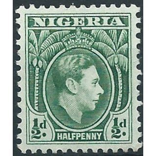 Nigeria 1938 SG49 1/2d Green Mounted Mint ....