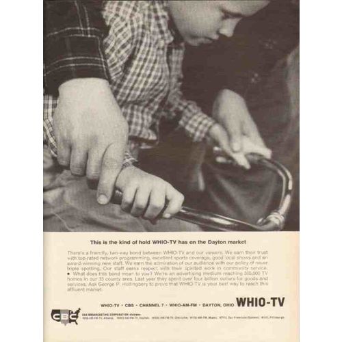whio tv 1965 dayton oh this is the kind of hold on market vintage ad
