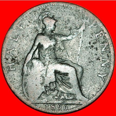 MISTRESS OF SEAS: UNITED KINGDOM ★ HALF PENNY 1896! LOW START ★ NO RESERVE!