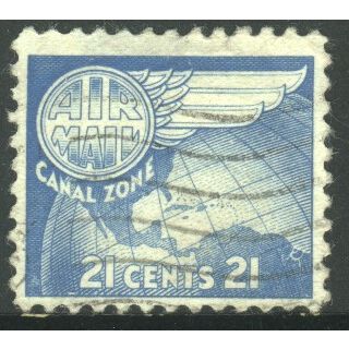 Panama (Canal Zone) 1951 - SG205 - 21c blue - Western Hemisphere Airmail - used