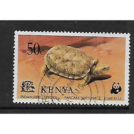 KENYA 1977 ENDANGERED SPECIES 50c PANCAKE TORTOISE SG 96 FINE USED