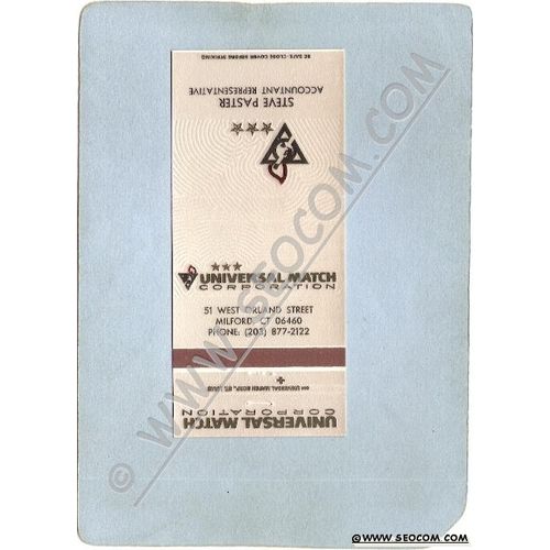 CT Milford Matchcover Universal Match Corp 51 West Orland St Steve Paster ~1445