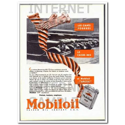 VACUUM OIL COMPANY 1931 French Arctic Mobiloil oil vintage ad