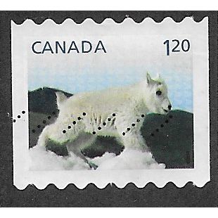 CAN 2014 $1.20 (S/A)' MOUNTAIN GOAT KID' (COIL) FINE USED (EBID65-733a)