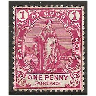 Cape of Good Hope 1893 SG59a 1d Carmine Mounted Mint . .. .