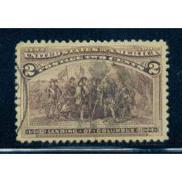 Used 231 2c Landing of Columbus Almost Very Fine T1375