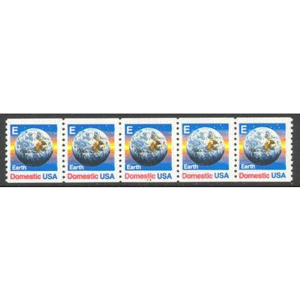 2279 25c E Earth Fine MNH Dry Gum PNC 1222/5 P0779