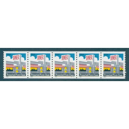 3208 25c Diner Fine MNH PNC S11111/5 G0240