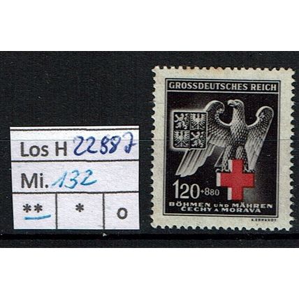 Los H22887: Böhmen & Mähren Mi. 132 **