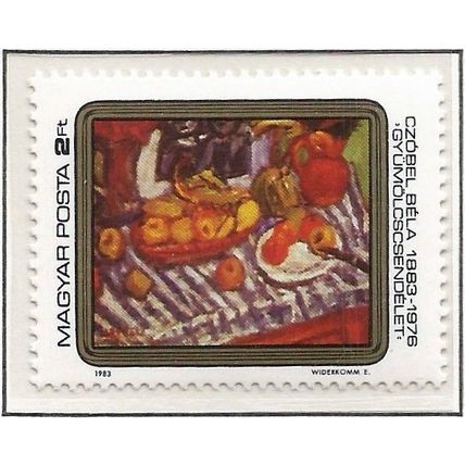 Hungary. 1983. Michel # 3635. Painting. Fruit, by Bela Czobel (1883 - 1976)