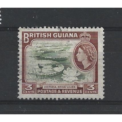 BritishGuiana.SG333 4c Victoria Regia Water-lilies.Fine Used.Nov24j