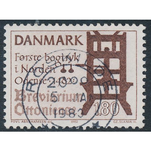 Denmark AFA 760/Scott 730, 1.80kr Printing in Denmark, VF used stamp