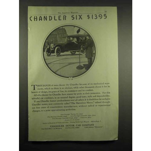1917 Chandler Six Car Ad - $1395