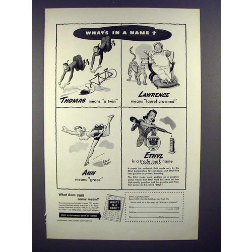 1942 Ethyl Gasoline Ad