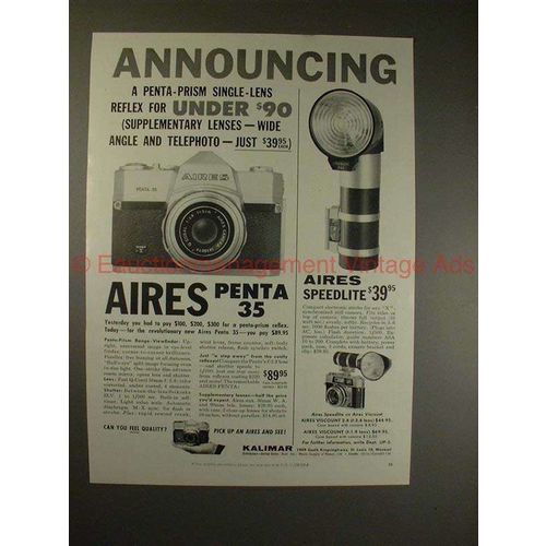 1960 Aires Penta 35 Camera Ad - Penta Prism Under $90!!