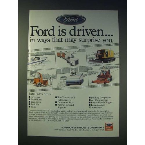 1989 Ford Power Products Ad - Ford is drivenÉ in ways that may surprise you