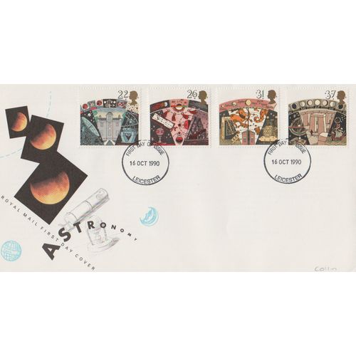 GB 1990 Astronomy set GPO FDC Leicester pm see others