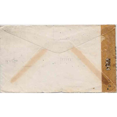 Liberia Africa Air Mail Combo 1943 Monrovia to New York USA CENSORED