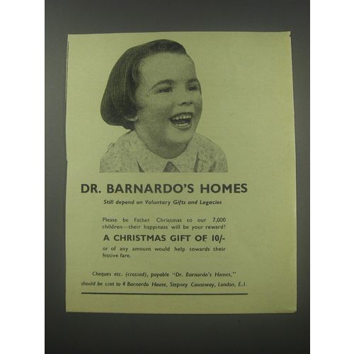 1954 Dr. Barnardo's Homes Ad - Dr. Barnardo's Homes still depend on Voluntary