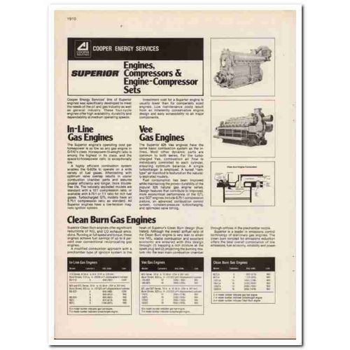 Cooper Industries 1983 Vintage Catalog Oil Energy Services Engines Gas