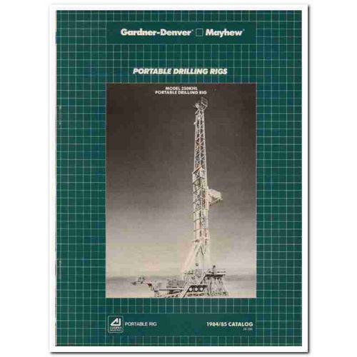 Cooper Industries 1983 Vintage Catalog Oil Portable Drilling Rigs Gas