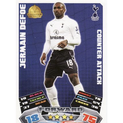 Match Attax 2011/2012 306 Jermain Defoe Tottenham Hotspur