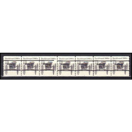 2124a 4.9c Buckboard Very Fine MNH Dry Gum PNC 3/6+1 Gap 2L L02653