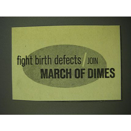1968 March of Dimes Ad - Fight birth defects / join March of Dimes