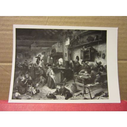 SCHOOL FOR BOYS AND GIRLS by Jan Steen postcard National Gallery Scotland /