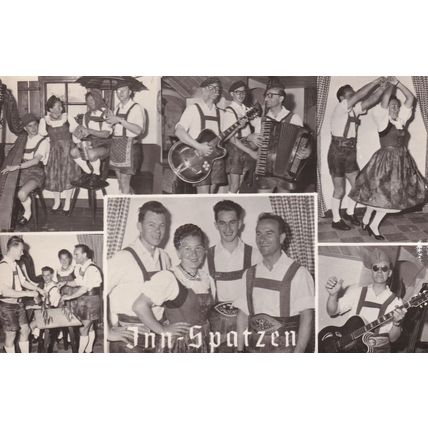 Inn Spatzen Karl Haidinger Austria Music Band Hand Signed Postcard