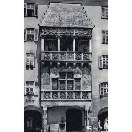 Anton Reiter Innsbruck Austria Real Photo Advertising Hotel Postcard