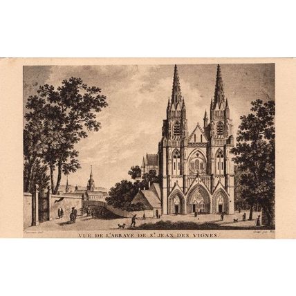 St Jean Des Vignes L'Abbaye Old French Postcard