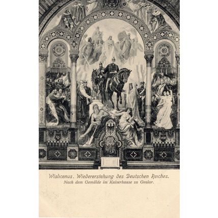 Wislicenus Wiederestehung Des Deutschen Reiches German Painting Postcard